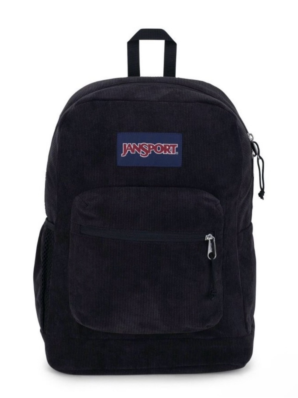 NWT Jansport cross town black backpack corduroy